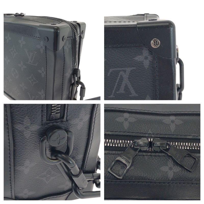 Louis Vuitton Monogram Eclipse Soft Trunk Black Hardware PVC M44730 Chain