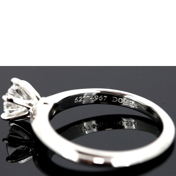 Tiffany & Co Solitaire 053ct Diamond Ring I-vs1-3ex Pt950