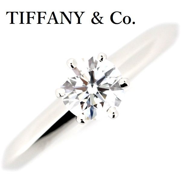 Tiffany & Co Solitaire 052ct Diamond Ring E-vs1 Pt950