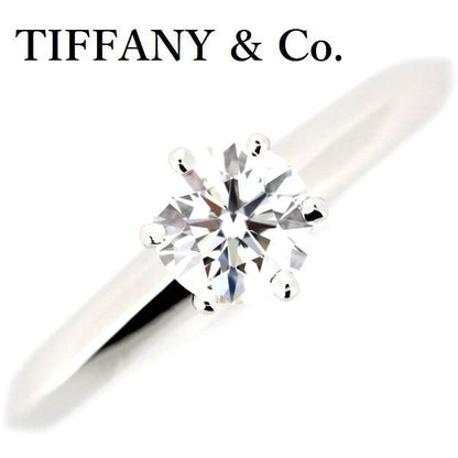 Tiffany & Co Solitaire 052ct Diamond Ring E-vs1 Pt950