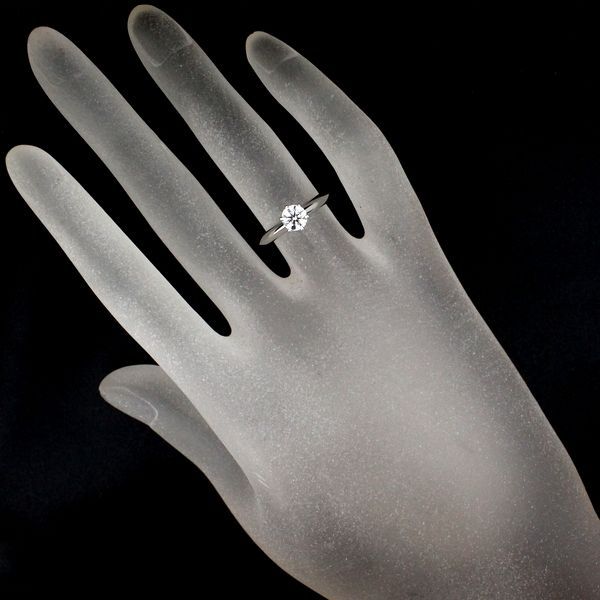 Tiffany & Co Solitaire 052ct Diamond Ring E-vs1 Pt950
