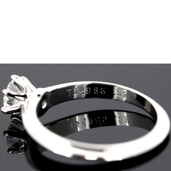 Tiffany & Co Solitaire 052ct Diamond Ring E-vs1 Pt950
