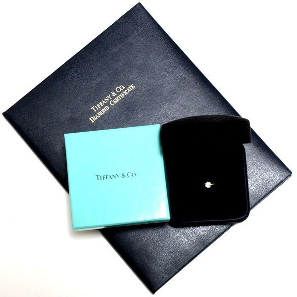 Tiffany & Co Solitaire 052ct Diamond Ring E-vs1 Pt950