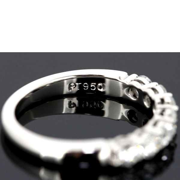 Tiffany & Co Embrace Band Ring With Diamonds 7P Size 8 Pt950