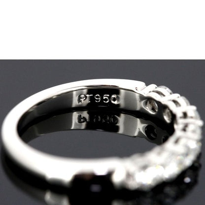 Tiffany & Co Embrace Band Ring With Diamonds 7P Size 8 Pt950