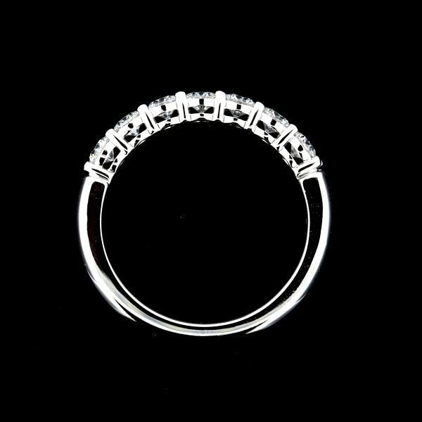 Tiffany & Co Embrace Band Ring With Diamonds 7P Size 8 Pt950