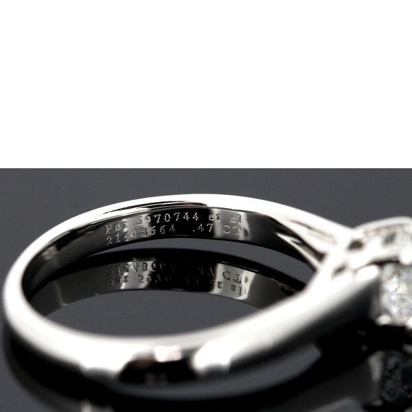 Tiffany & Co Lucida 047ct F-vs2-ex Diamond Ring Pt950