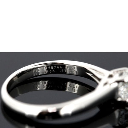 Tiffany & Co Lucida 047ct F-vs2-ex Diamond Ring Pt950