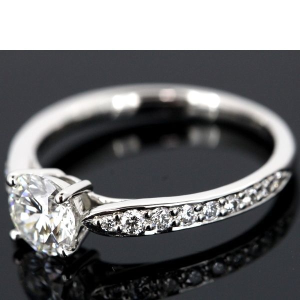 Tiffany & Co Harmony 064ct F-vs1-3ex Diamond Ring Pt950