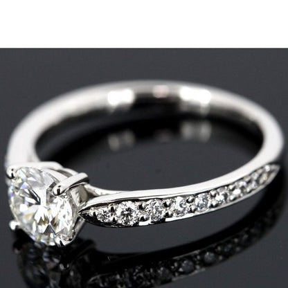 Tiffany & Co Harmony 064ct F-vs1-3ex Diamond Ring Pt950