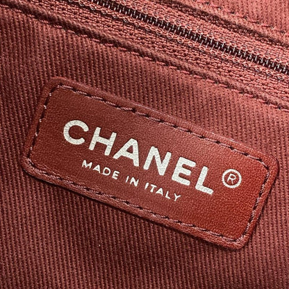 Chanel Shoulder Bag Cambon Line Bronze Chain Shoulder/silver Hardware Leather