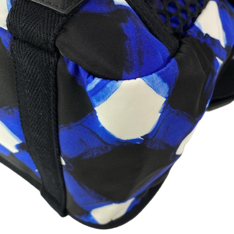 Chanel Backpack Sac Airline Blue×black×white