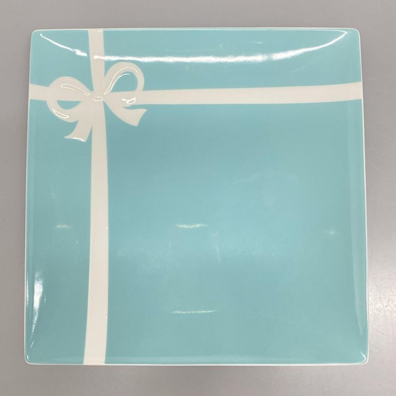 Tiffany & Co Like Plate Blue Bow Tiffany & Co Blue And White