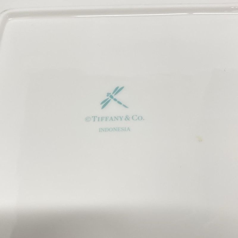 Tiffany & Co Like Plate Blue Bow Tiffany & Co Blue And White