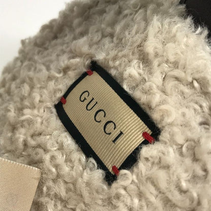 Gucci Earmuffs GG Fur 645495 Polyester Ivory