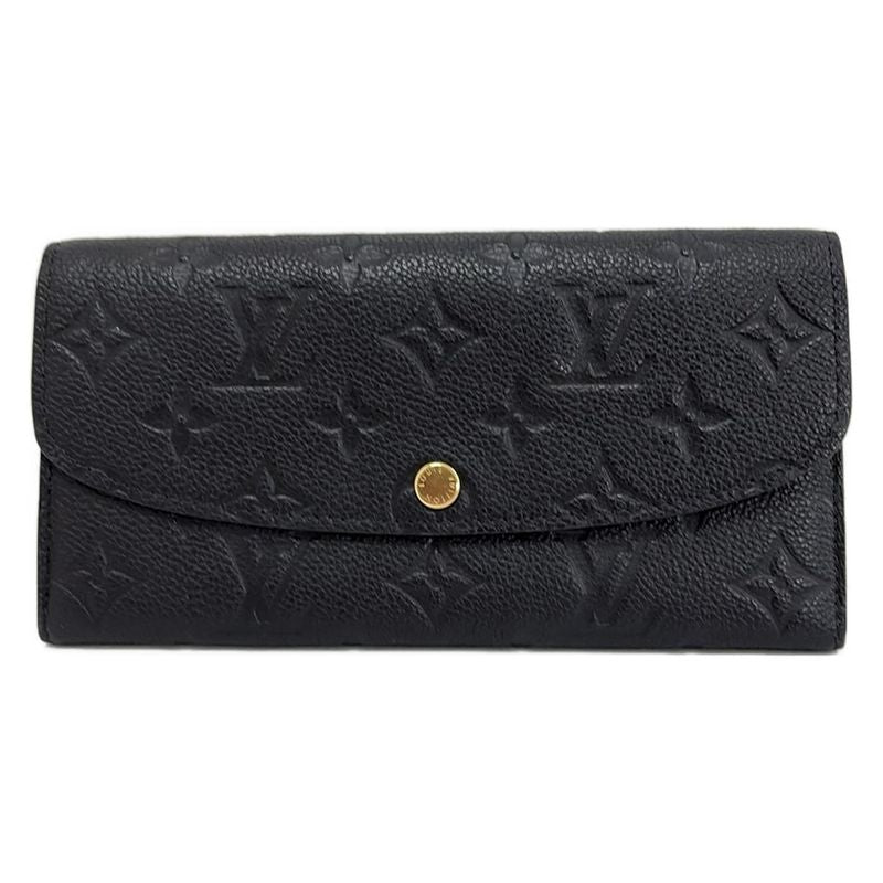Louis Vuitton Monogram And Empreinte Portefeuille Emily Long Wallet M62369 Noir