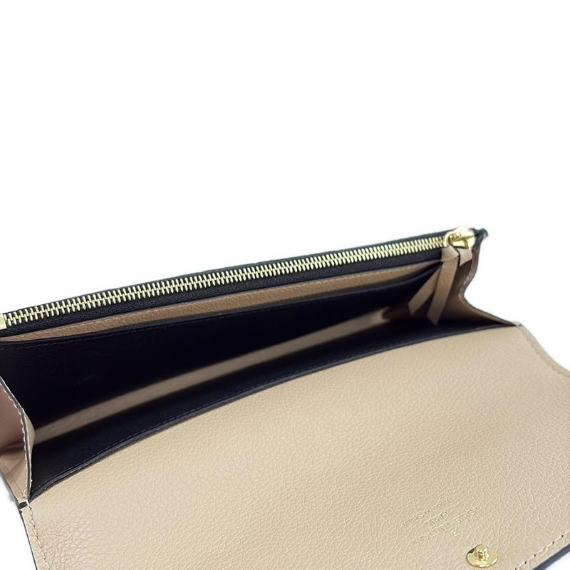 Louis Vuitton Monogram And Empreinte Portefeuille Emily Long Wallet M62369 Noir