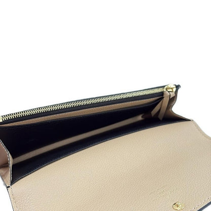 Louis Vuitton Monogram And Empreinte Portefeuille Emily Long Wallet M62369 Noir