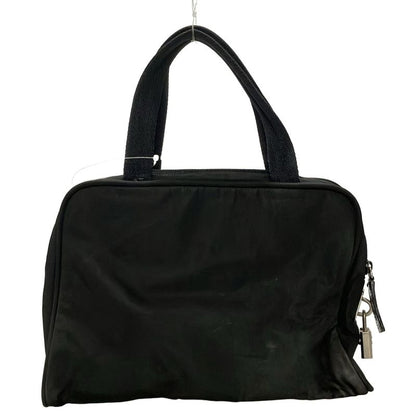 Prada Handbag - Black Mini Boston W/triangle Logo