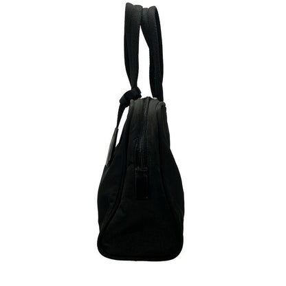 Prada Handbag - Black Mini Boston W/triangle Logo