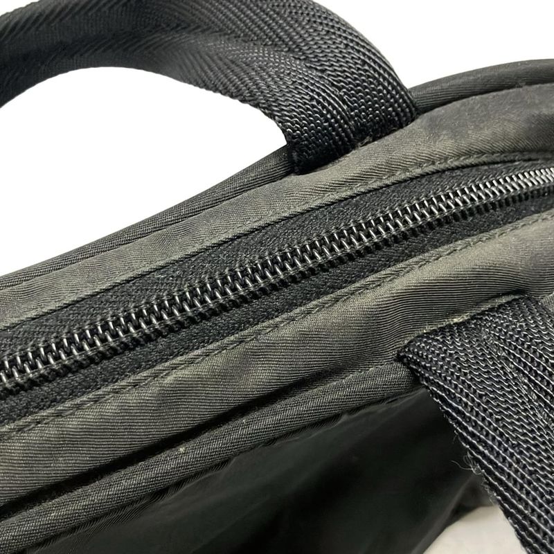 Prada Handbag - Black Mini Boston W/triangle Logo