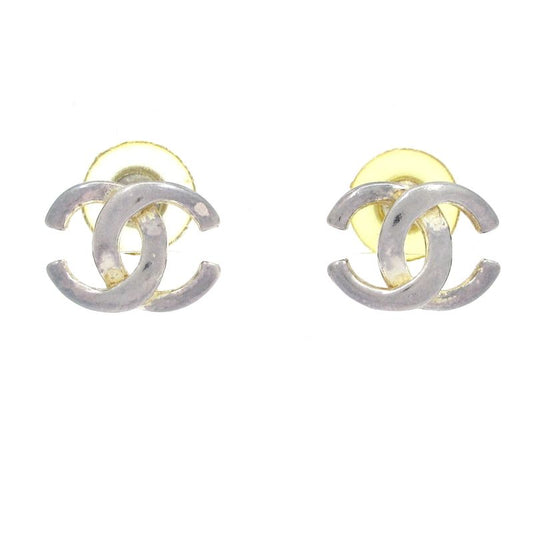 Chanel Earrings - Silver Coco Mark
