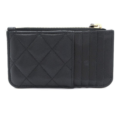 Chanel Coin Case Matelasse Black Gold Hardware / Coco Mark
