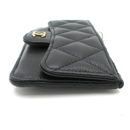 Chanel Coin Case Matelasse Black Gold Hardware / Coco Mark
