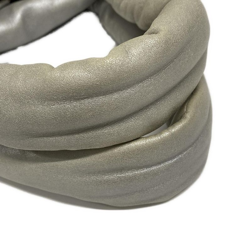 Chanel Coco Cocoon MM Silver Leather Tote Bag