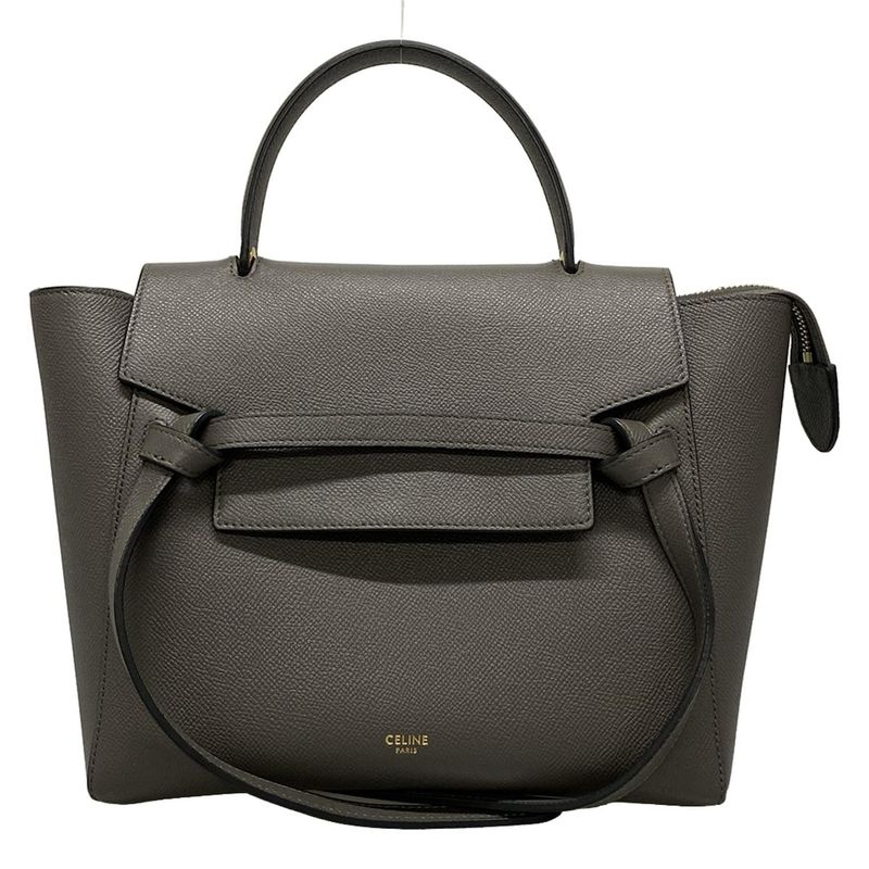 Celine Handbag Belt Bag Micro Dark Gray
