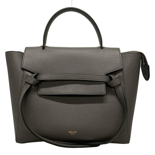 Celine Handbag Belt Bag Micro Dark Gray