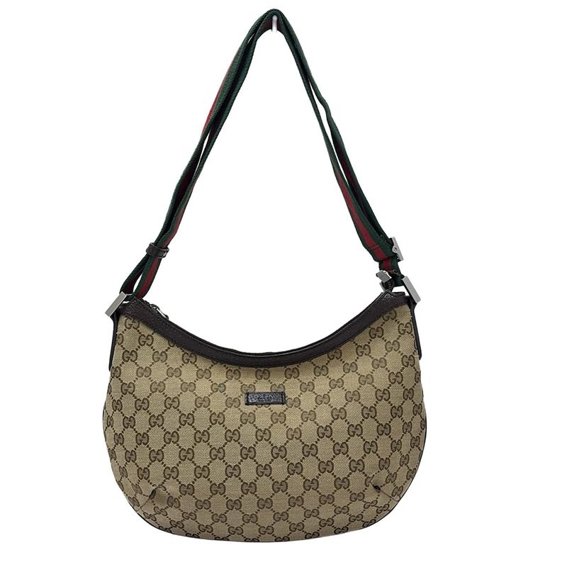 Gucci Shoulder Bag Sherry (web) 181092 Beige X Dark Brown X Multi Leather