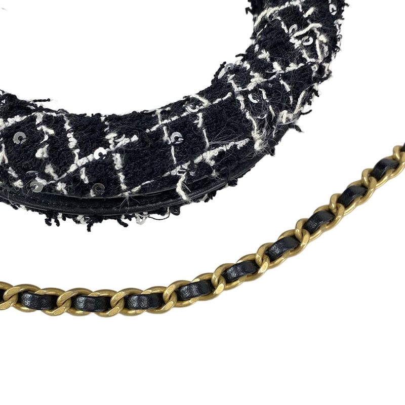 Chanel Shoulder Bag Mini Shopping Bag As4416/b16142/nu928 Black×white