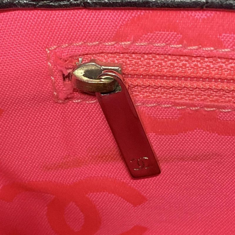 Chanel Cambon Line Small Tote A25166 Black Lambskin