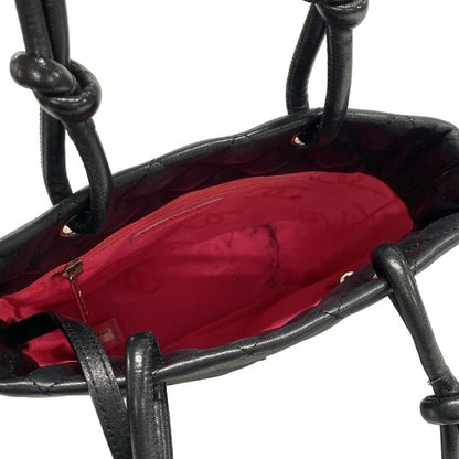 Chanel Cambon Line Small Tote A25166 Black Lambskin