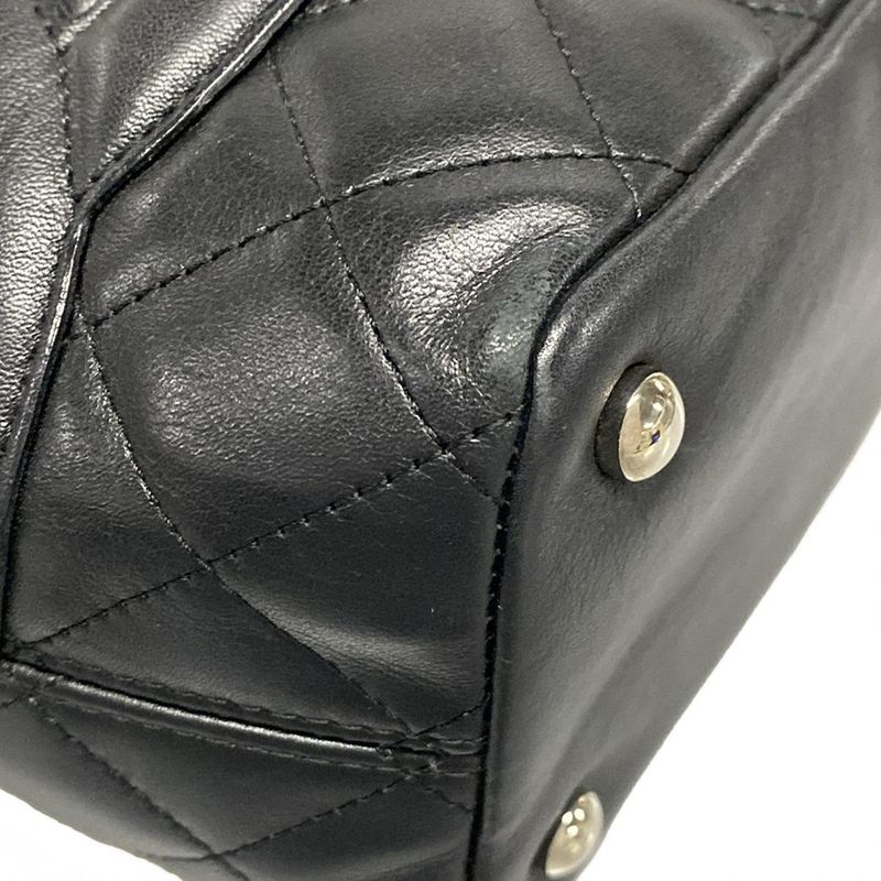 Chanel Cambon Line Small Tote A25166 Black Lambskin