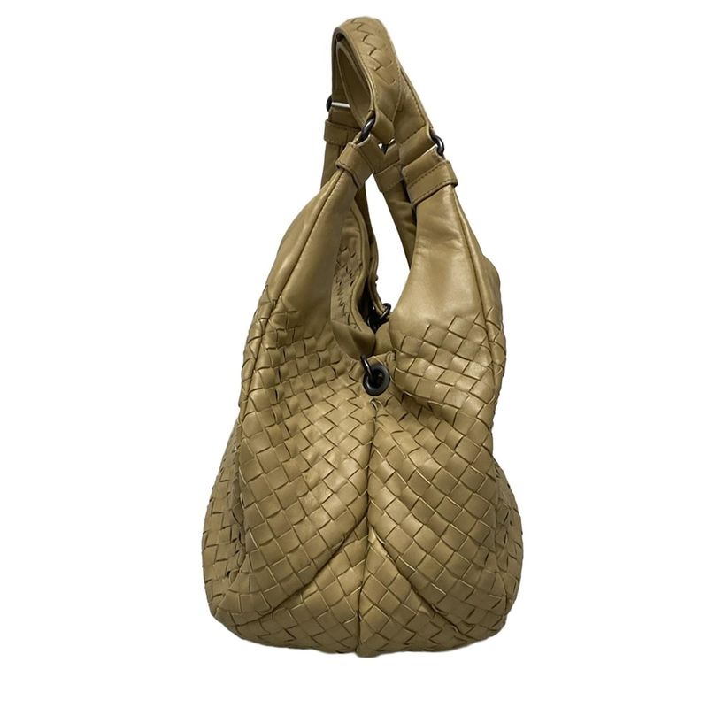 Bottega Veneta Tote Bag Medium Campana Bag Beige Leather