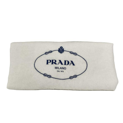 Prada Crochet Tote Bag 1bg393 Natural (beige) Raffia Style / Leta Ring Logo