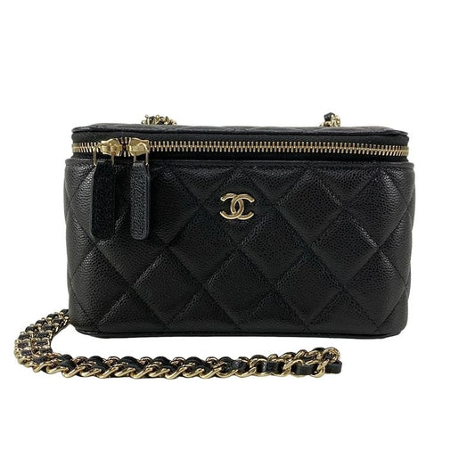 Chanel Shoulder Bag Matelasse Ap1341 Black Chain Shoulder / Gold Hardware /