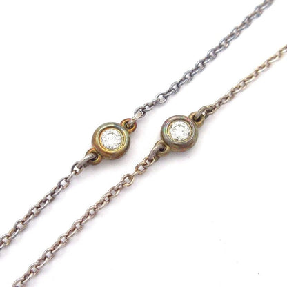 Tiffany & Co Necklace By-the-yard Diamonds And Silver 9p Diamonds
