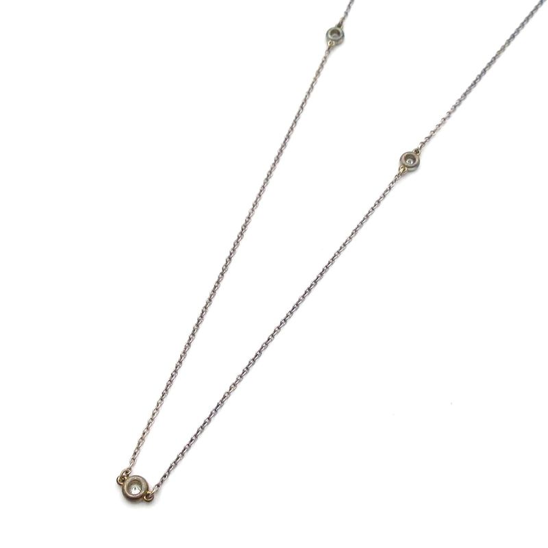 Tiffany & Co Necklace By-the-yard Diamonds And Silver 9p Diamonds