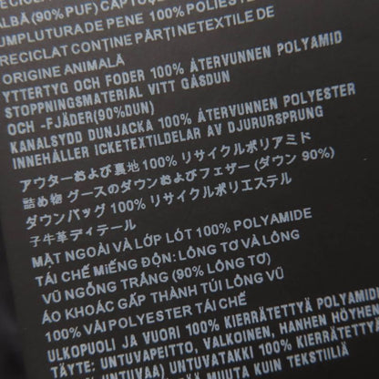 Prada 23AW 29y132re-nylon Triangle Logo Cropped 2WAY Down Jacket Black 40