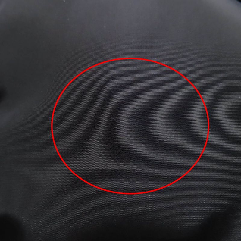 Prada 23AW 29y132re-nylon Triangle Logo Cropped 2WAY Down Jacket Black 40