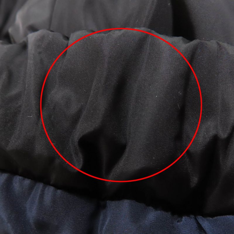 Prada 23AW 29y132re-nylon Triangle Logo Cropped 2WAY Down Jacket Black 40