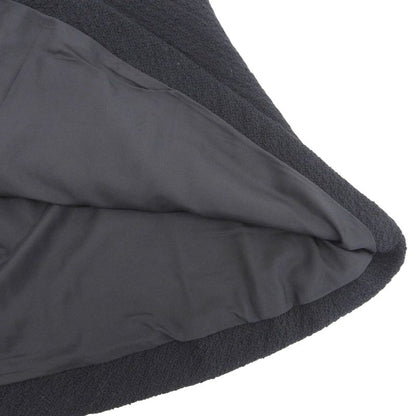 CHANEL P36027 Lined With 100% Silk Coco Mark Buttons Single Color Tweed Skirt