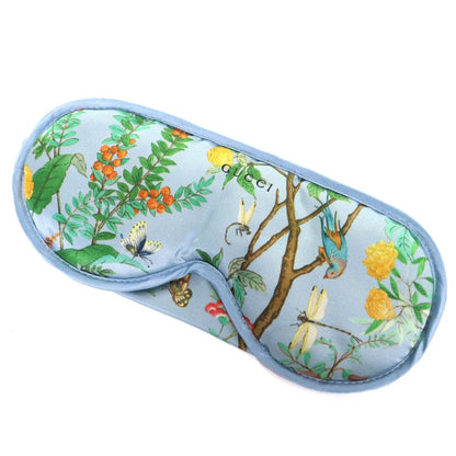 Gucci 662431 100% Silk Botanical Travel Set 3-piece Set Eye Mask Air Pillow