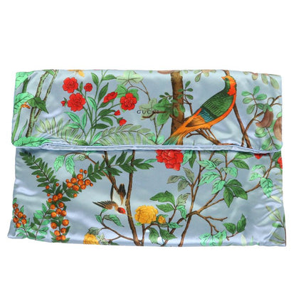 Gucci 662431 100% Silk Botanical Travel Set 3-piece Set Eye Mask Air Pillow