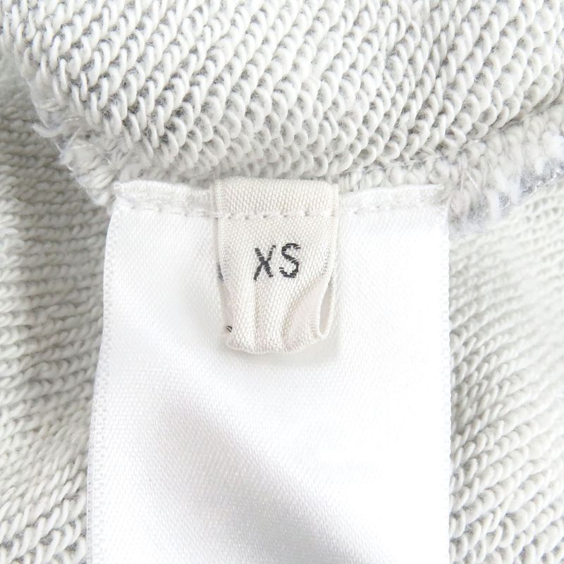 Celine Ry08m670q Eddie Period Logo Embroidery Pullover Hoodie Grey XS Made In