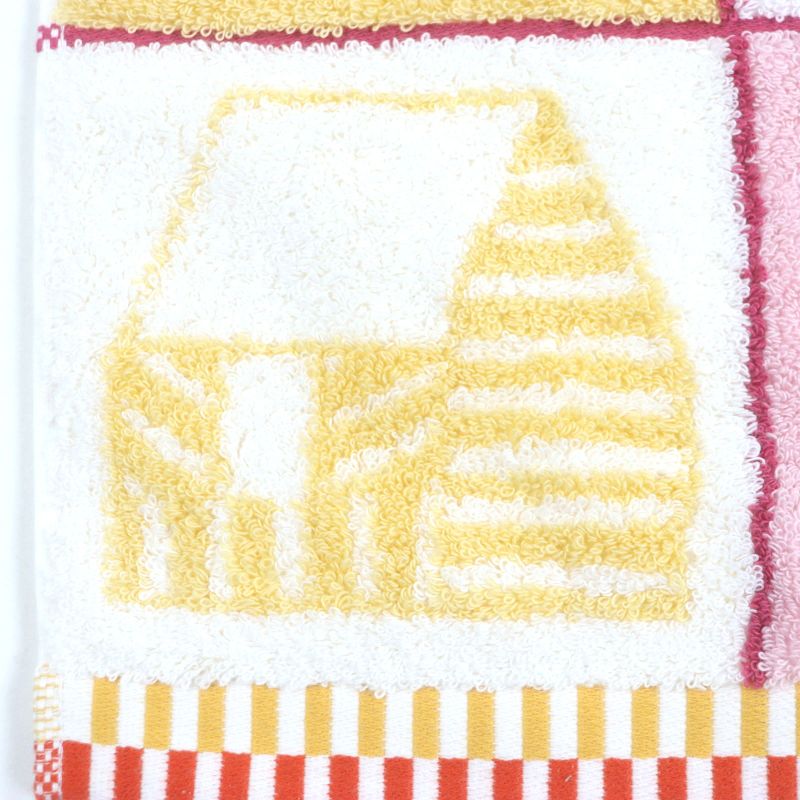 Hermes Cabasn 100% Cotton Nigel Peake Jacquard Terrycloth Face Towel White