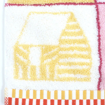 Hermes Cabasn 100% Cotton Nigel Peake Jacquard Terrycloth Face Towel White